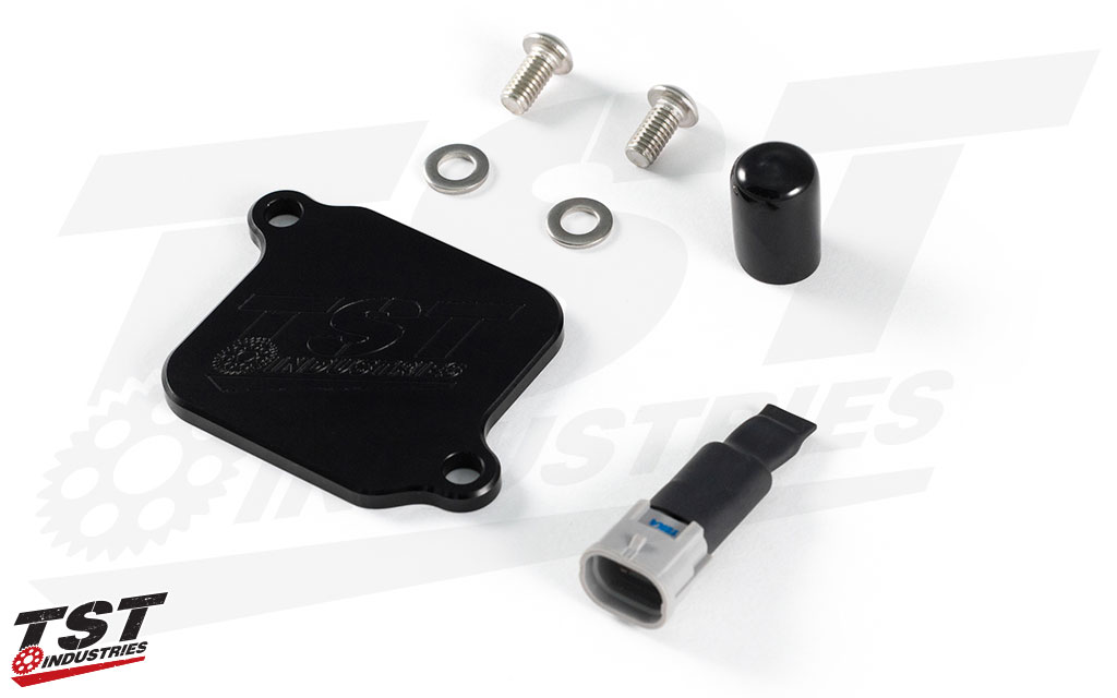 TST Industries Engine Block off plate kit for the Kawasaki Ninja 400 / Z400 TST Industries Engine Block off plate kit for the Kawasaki Ninja 400 / Z400